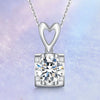 Square Shape Half-bezel Set Diamond Pendant Setting