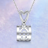 Square Shape Half-bezel Set Diamond Pendant Setting