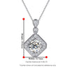 Square Shape Halo Style Diamond Pendant Setting
