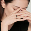 Tahitian South Sea Round Black Pearl Ring