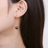 Tahitian South Sea Round Pearl Chain Earrings 18k Yellow Gold