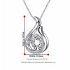 Teardrop Shape Halo Style Diamond Pendant Setting