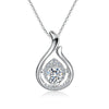 Teardrop Shape Halo Style Diamond Pendant Setting