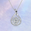 Teardrop Shape Halo Style Diamond Pendant Setting