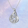 Teardrop Shape Halo Style Diamond Pendant Setting