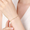 Three Prong Heart Shape Lab Grown Diamond Bracelet in 18K Yellow Gold