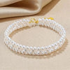 Triple White Freshwater Pearl Bracelet AAA Grade
