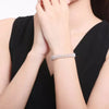 Triple White Round Freshwater Pearl Bracelet AAA Grade