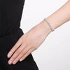 Triple White Round Freshwater Pearl Bracelet AAA Grade