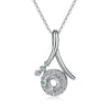 Twist Style Floating Halo Diamond Pendant Setting