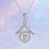 Twist Style Floating Halo Diamond Pendant Setting