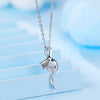 Twisted Bezel Set Lab Grown Diamond Necklace in 18K White Gold
