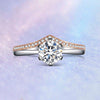 Two Tone Pavé Chevron Shank Style Diamond Engagement Ring Setting