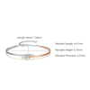 Two Tone X-shaped Lab Grown Diamond Bracelet 18K Gold
