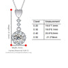 Vertical Bar Drop Floral Halo Diamond Pendant Setting