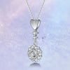 Vertical Bar Drop Floral Halo Diamond Pendant Setting