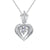 Vintage Crown Heart Halo Diamond Pendant Setting