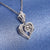 Vintage Crown Heart Halo Diamond Pendant Setting