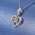 Vintage Crown Heart Halo Diamond Pendant Setting