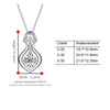 Water Droplet Shape Diamond Pendant Setting