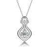 Water Droplet Shape Diamond Pendant Setting