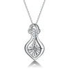 Water Droplet Shape Diamond Pendant Setting