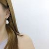 White Baroque Freshwater Pearl Earrings