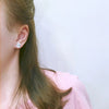 White Baroque Freshwater Pearl Stud Earrings