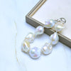 White Freshwater Baroque Pearl Bracelet