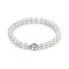 White Freshwater Pearl Flower-Shape Bracelet AAA Grade