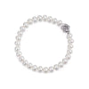 White Freshwater Pearl Flower-Shape Bracelet AAA Grade