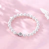 White Freshwater Pearl Flower-Shape Bracelet AAA Grade