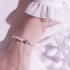 White Freshwater Pearl Flower-Shape Bracelet AAA Grade