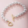White Freshwater Pearl Heart-Shape Bracelet AAA Grade
