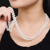 White Freshwater Pearl Necklace AAA Quality