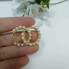 White Round Freshwater Pearl Hoop Earrings AAA Grade