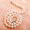 White Round Freshwater Pearl Necklace AAA Quality