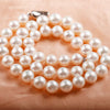 White Round Freshwater Pearl Necklace AAA Quality