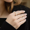 White Round Freshwater Pearl Ring AAA Grade