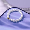 White Round Freshwater Pearl Ring AAA Grade