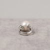 White Round Freshwater Pearl Ring AAA Grade