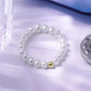 White Round Freshwater Pearl Ring AAA Grade
