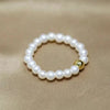 White Round Freshwater Pearl Ring AAA Grade