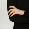 White Round Freshwater Pearl Ring AAA Grade