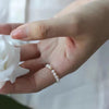 White Round Freshwater Pearl Ring AAA Grade