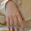 White Round Freshwater Pearl Ring AAA Grade